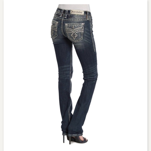 Rock Revival Denim - Rock Revival Priya Straight Leg Womens Jeans Size 27 NWT